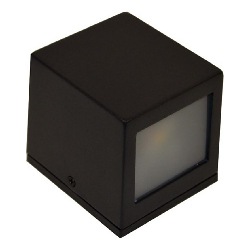 Вуличний світлодіодний настінний світильник 2xLED/5W/230V 4000K IP54 чорний