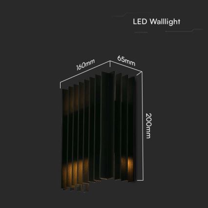 Вуличний світлодіодний настінний світильник 2xLED/6W/230V IP65 4000K
