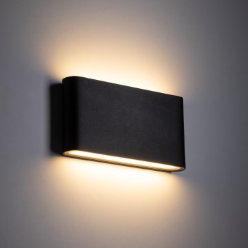 Вуличний світлодіодний настінний світильник ARWENA 2xLED/6W/230V IP54 чорний