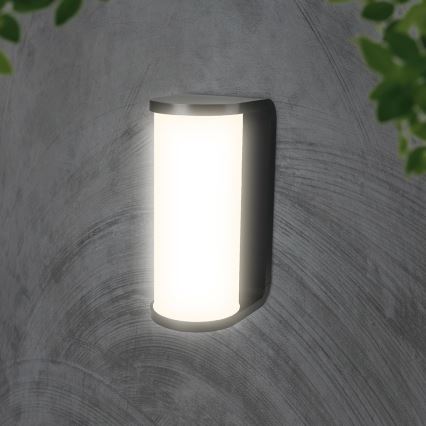 Вуличний світлодіодний настінний світильник LED/12W/230V 3000/4200/6500K IP65 чорний