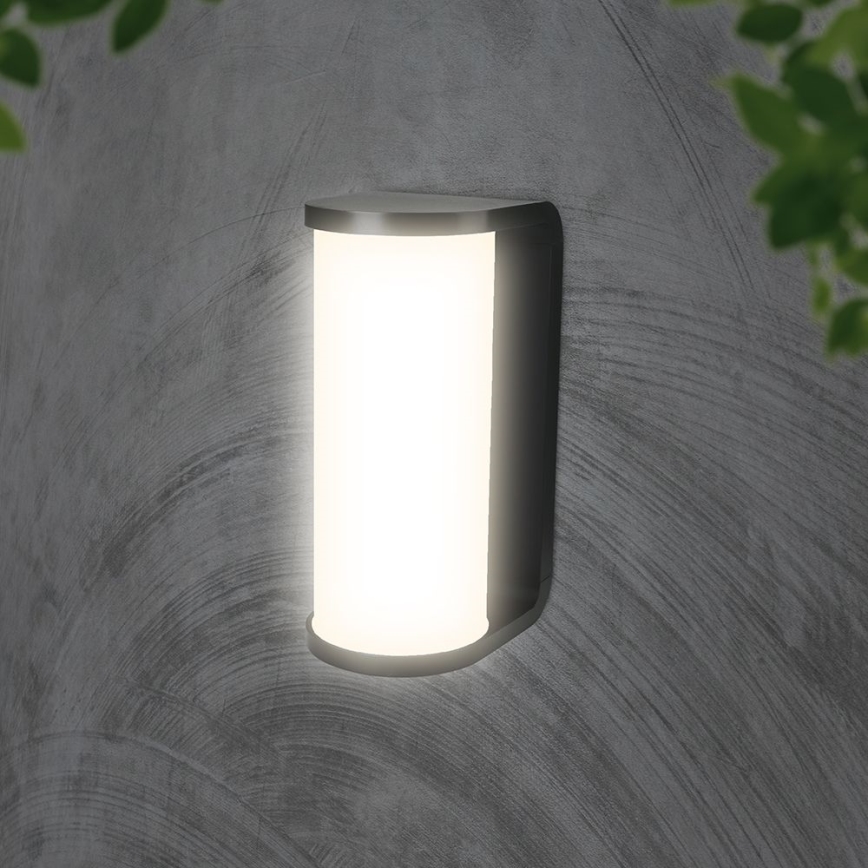 Вуличний світлодіодний настінний світильник LED/12W/230V 3000/4200/6500K IP65 чорний