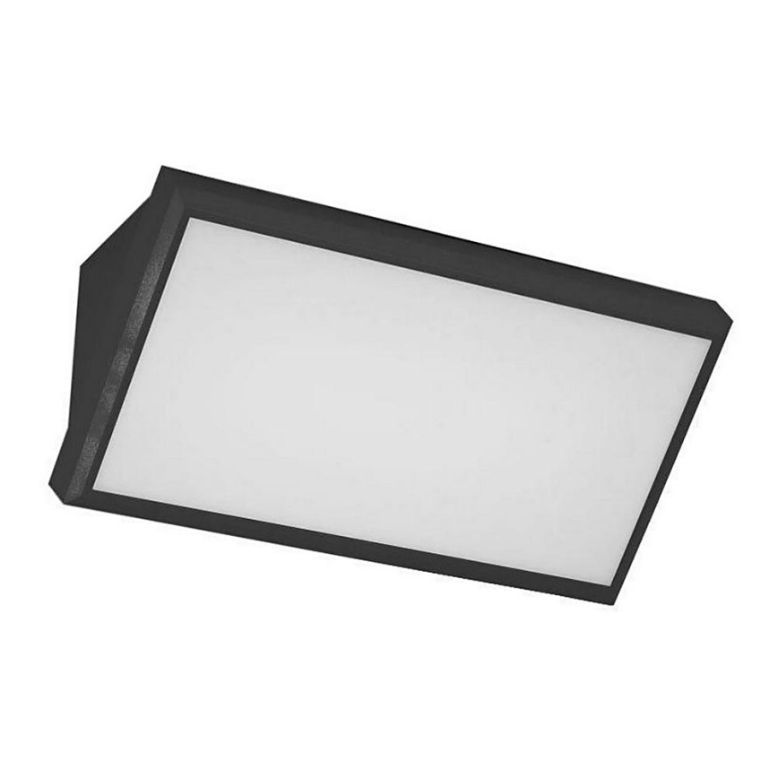 Вуличний світлодіодний настінний світильник LED/12W/230V 3000K IP65 чорний