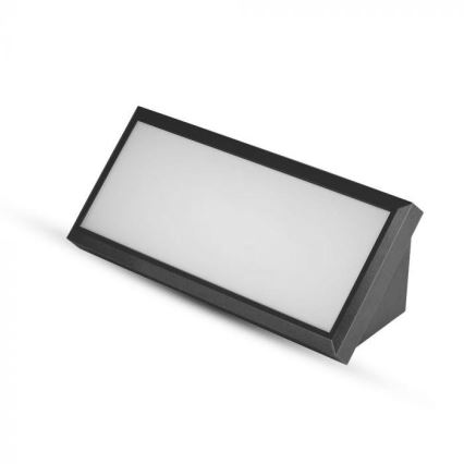 Вуличний світлодіодний настінний світильник LED/12W/230V 3000K IP65 чорний