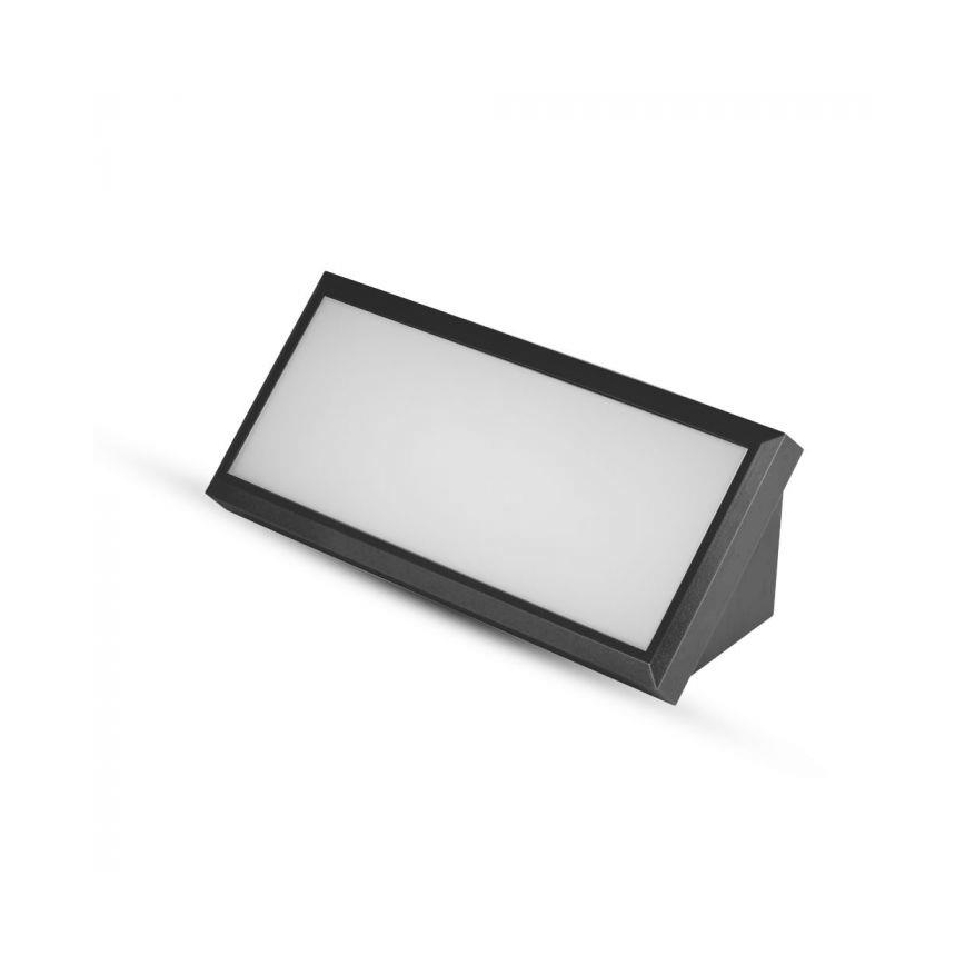 Вуличний світлодіодний настінний світильник LED/12W/230V 3000K IP65 чорний