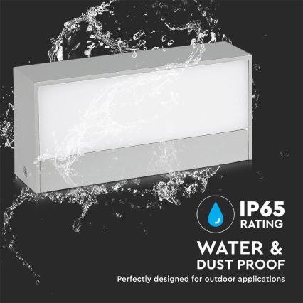 Вуличний світлодіодний настінний світильник LED/12W/230V 6400K IP65