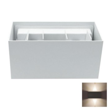 Вуличний світлодіодний настінний світильник LED/12W/230V IP54 білий