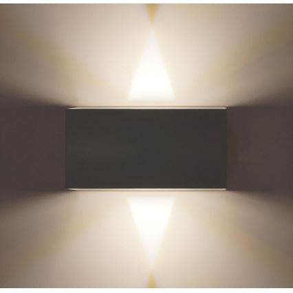 Вуличний світлодіодний настінний світильник LED/12W/230V IP54 білий