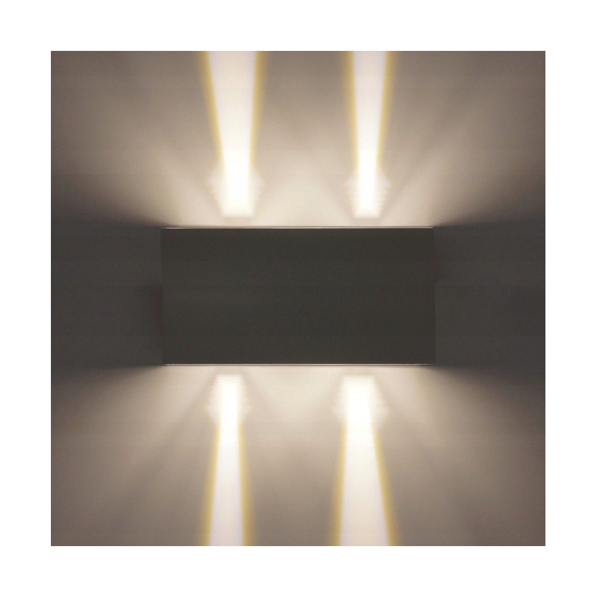 Вуличний світлодіодний настінний світильник LED/12W/230V IP54 білий