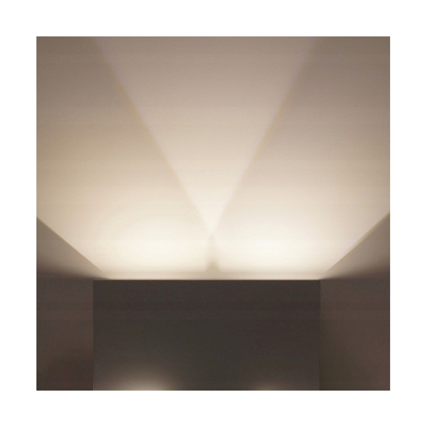 Вуличний світлодіодний настінний світильник LED/12W/230V IP54 білий