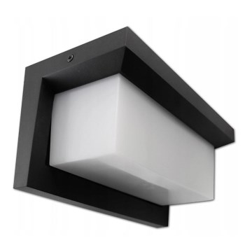 Вуличний світлодіодний настінний світильник LED/12W/230V IP54 чорний