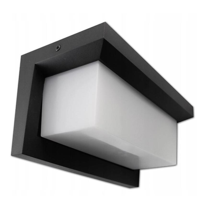 Вуличний світлодіодний настінний світильник LED/12W/230V IP54 чорний