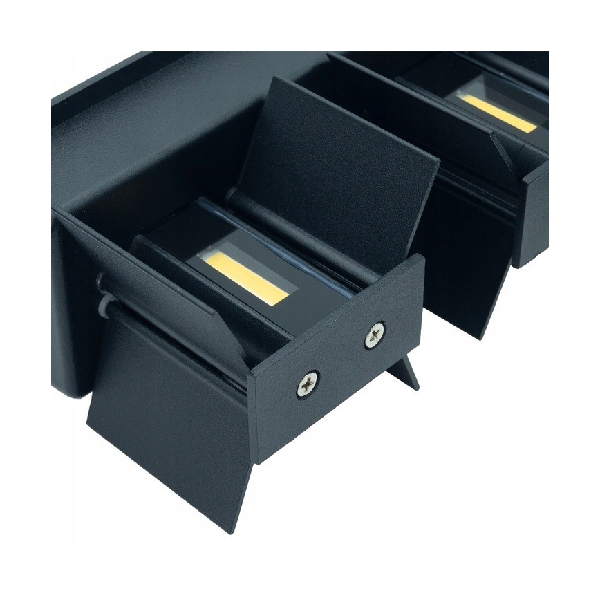 Вуличний світлодіодний настінний світильник LED/12W/230V IP54 чорний