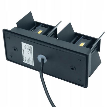 Вуличний світлодіодний настінний світильник LED/12W/230V IP54 чорний