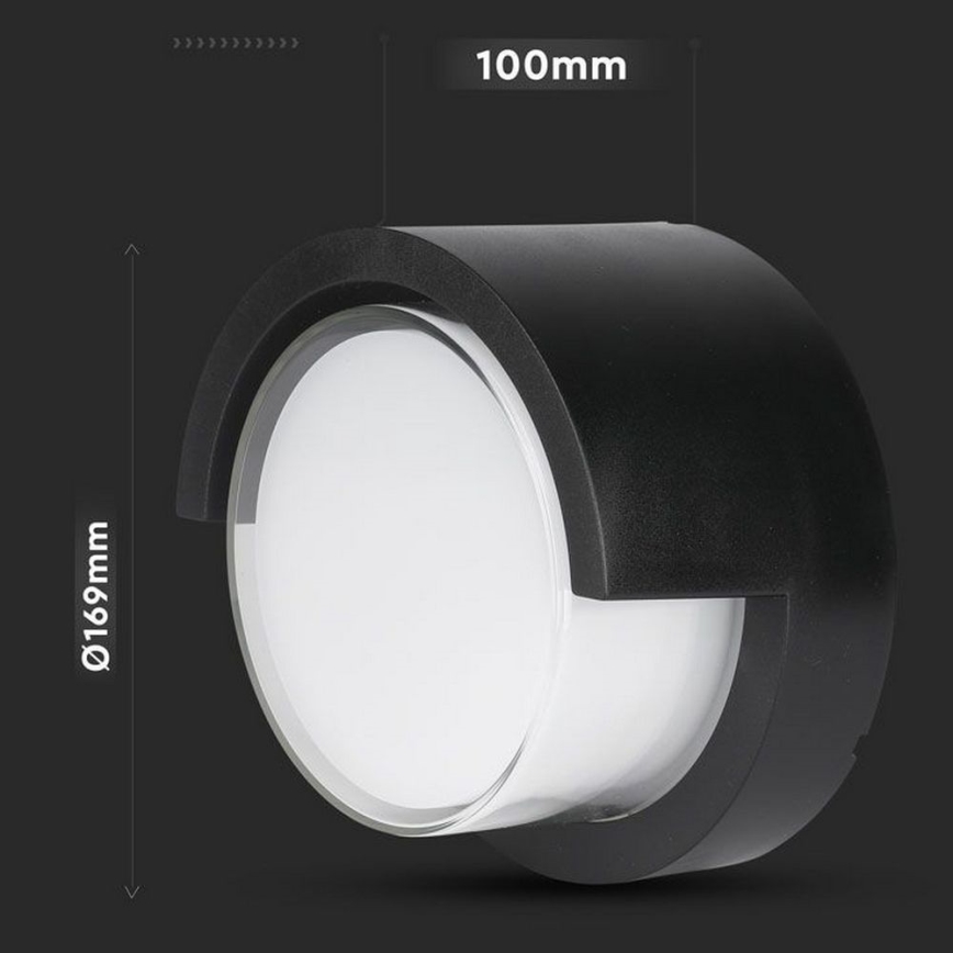 Вуличний світлодіодний настінний світильник LED/12W/230V IP65