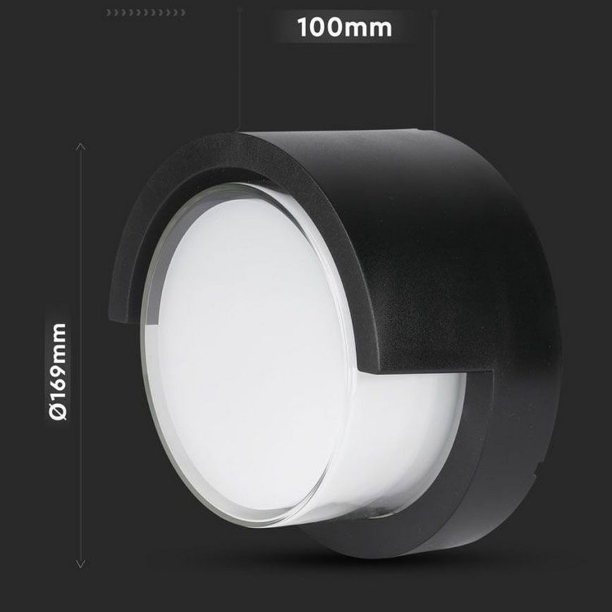 Вуличний світлодіодний настінний світильник LED/12W/230V IP65