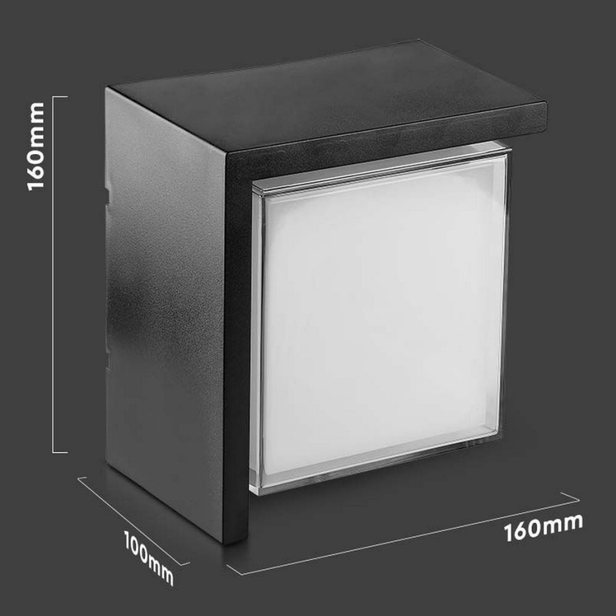 Вуличний світлодіодний настінний світильник LED/12W/230V IP65