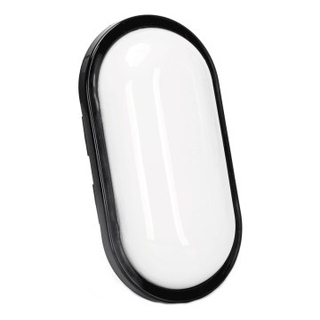 Вуличний світлодіодний настінний світильник LED/15W/230V 6500K чорний IP65