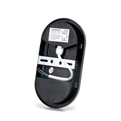 Вуличний світлодіодний настінний світильник LED/15W/230V 6500K чорний IP65