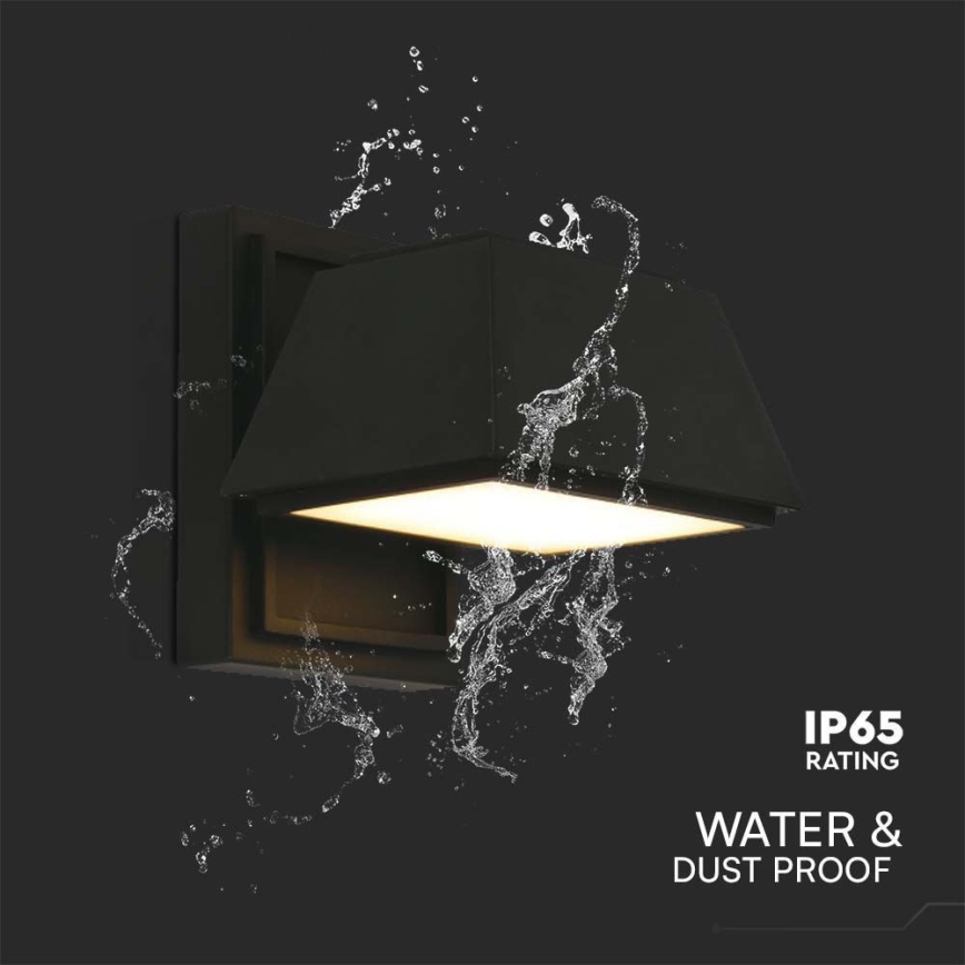 Вуличний світлодіодний настінний світильник LED/15W/230V IP65 3000K чорний