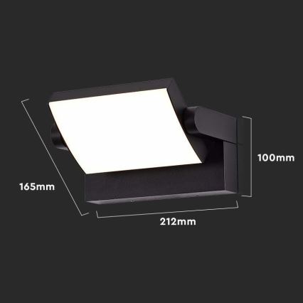 Вуличний світлодіодний настінний світильник LED/17W/230V 4000K IP65