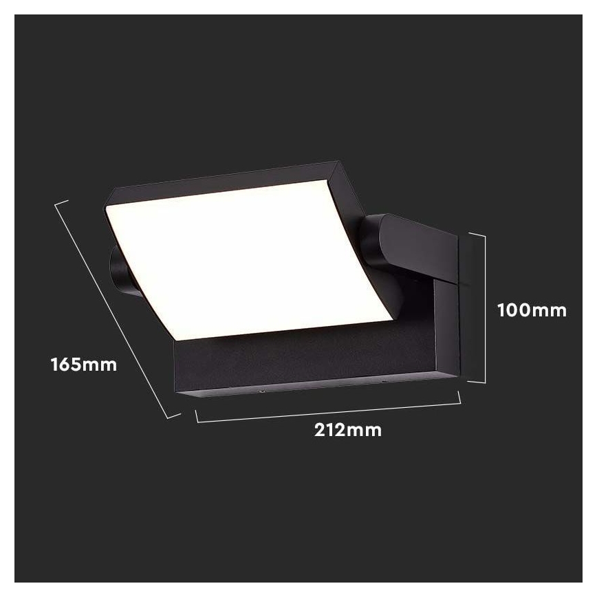 Вуличний світлодіодний настінний світильник LED/17W/230V 4000K IP65