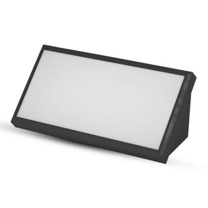 Вуличний світлодіодний настінний світильник LED/20W/230V 3000K IP65 чорний