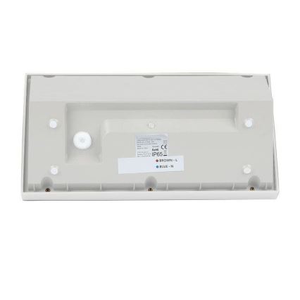 Вуличний світлодіодний настінний світильник LED/20W/230V 4000K IP65 білий