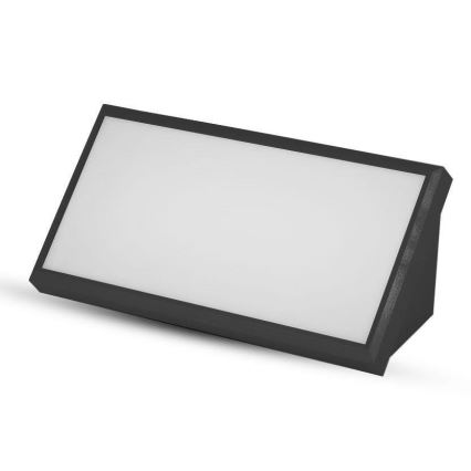 Вуличний світлодіодний настінний світильник LED/20W/230V 6400K IP65 чорний