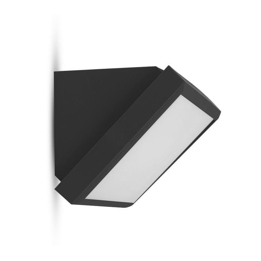 Вуличний світлодіодний настінний світильник LED/20W/230V 6400K IP65 чорний