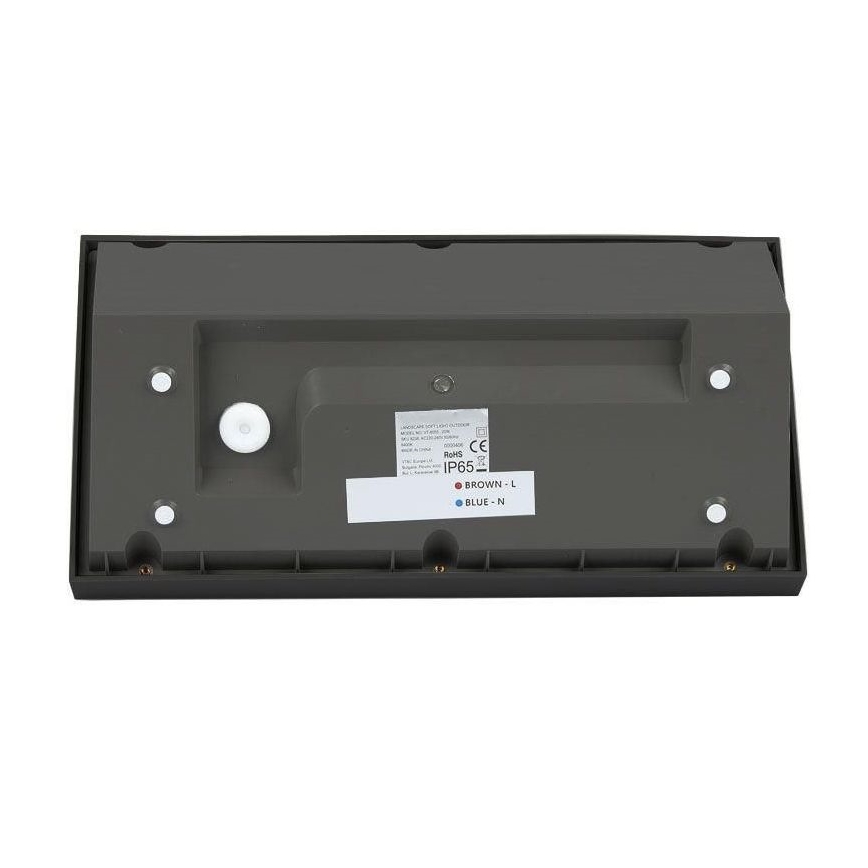 Вуличний світлодіодний настінний світильник LED/20W/230V 6400K IP65 чорний