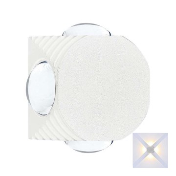Вуличний світлодіодний настінний світильник LED/4W/230V 3000K IP54 білий