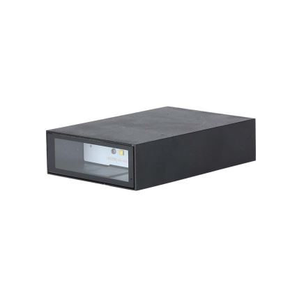 Вуличний світлодіодний настінний світильник LED/4W/230V 3000K IP65 чорний