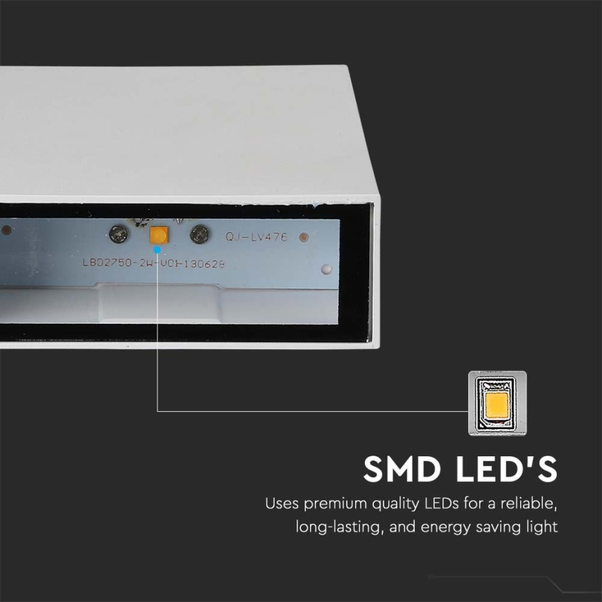 Вуличний світлодіодний настінний світильник LED/4W/230V 6400K IP65 білий