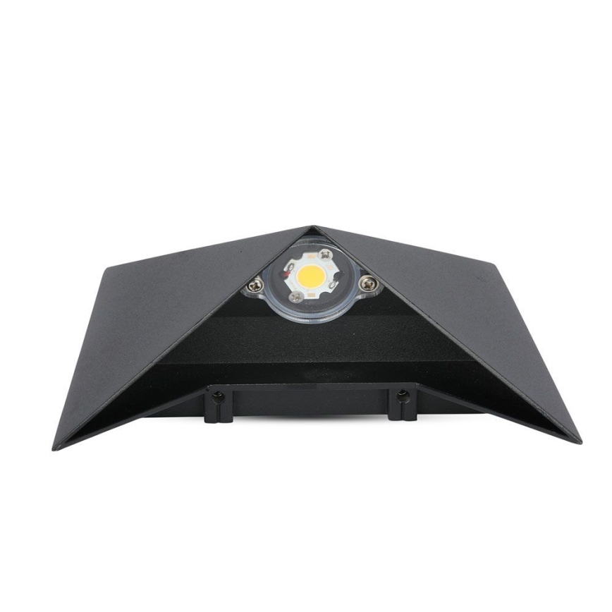 Вуличний світлодіодний настінний світильник LED/5W/230V 3000K IP65 чорний