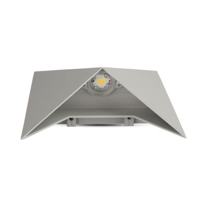 Вуличний світлодіодний настінний світильник LED/5W/230V 3000K IP65 сірий