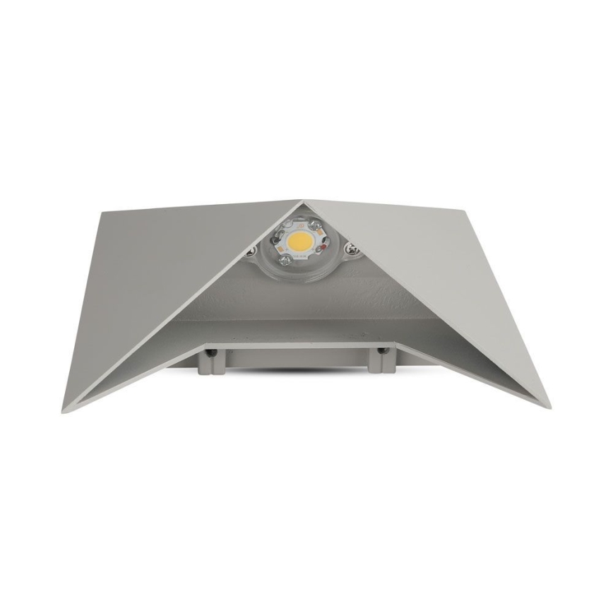 Вуличний світлодіодний настінний світильник LED/5W/230V 3000K IP65 сірий