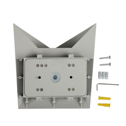 Вуличний світлодіодний настінний світильник LED/5W/230V 3000K IP65 сірий