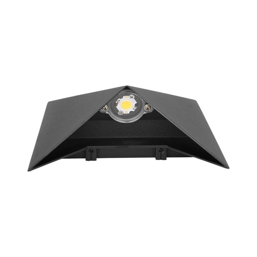 Вуличний світлодіодний настінний світильник LED/5W/230V 4000K IP65 чорний
