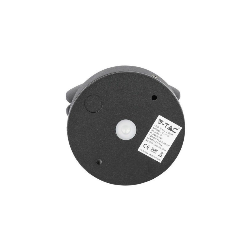 LED Вуличний настінний гнучкий світильник LED/7W/230V 3000K IP65 чорний