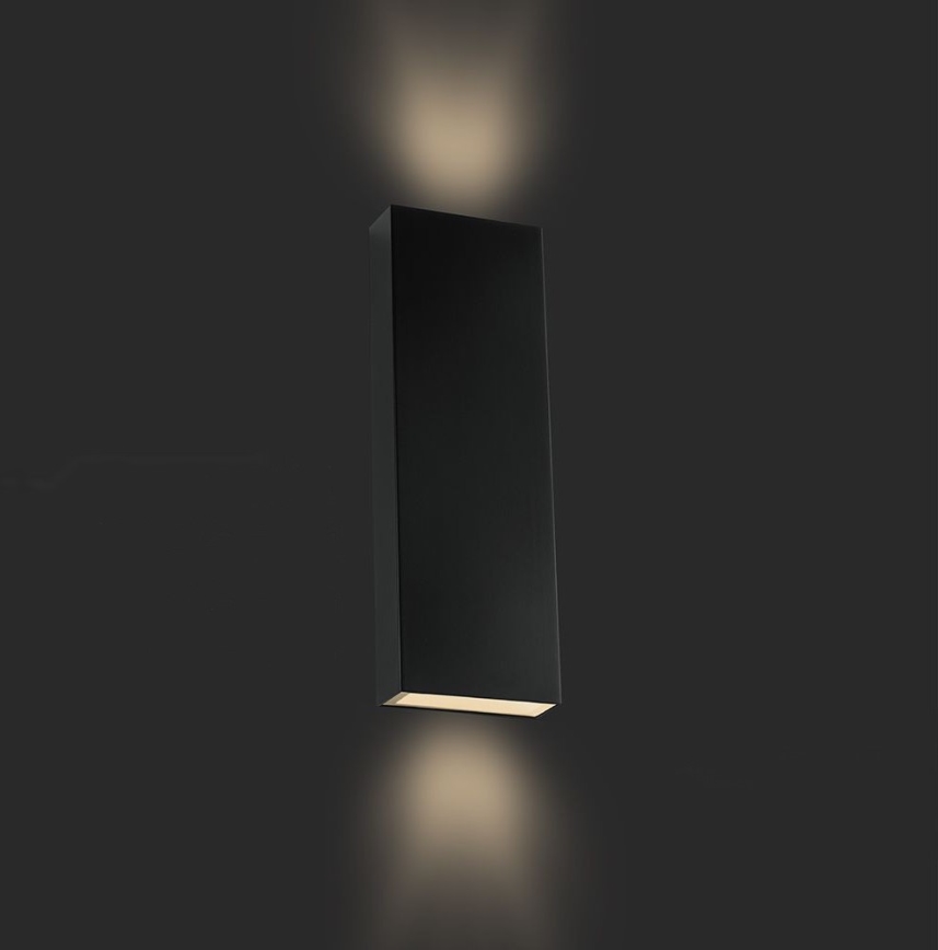 Вуличний світлодіодний настінний світильник LED/8W/230V 4000K IP65 чорний