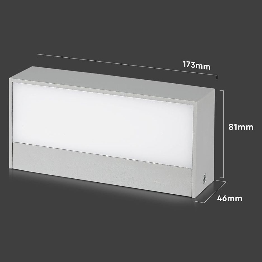 Вуличний світлодіодний настінний світильник LED/9W/230V 4000K IP65