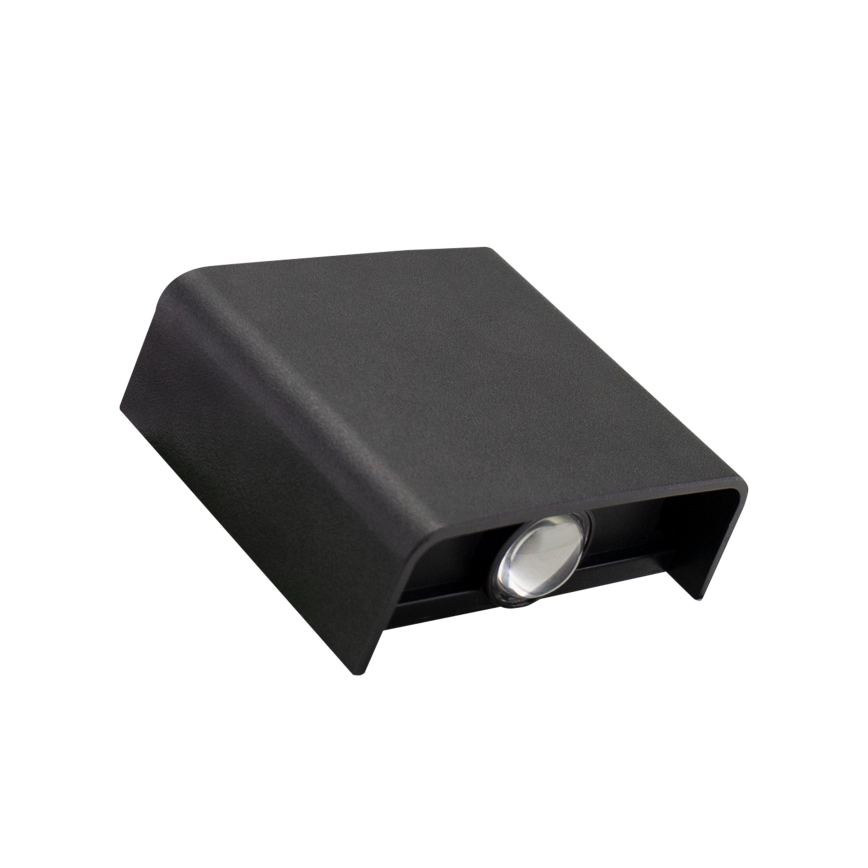 Вуличний світлодіодний настінний світильник LUNARIX LED/2W/230V 3000-6000K CRI 90 IP54 чорний
