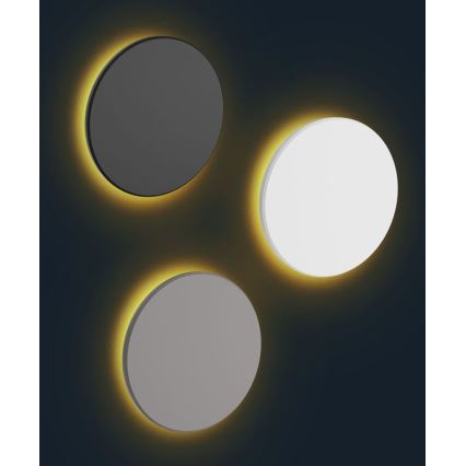 Вуличний світлодіодний настінний світильник PIATTA LED/18W/230V 3000/4000/6000K діаметр 25 см IP44 білий