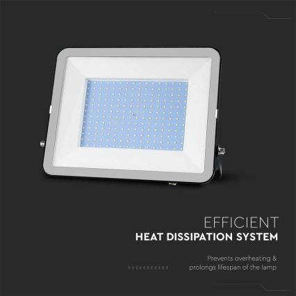 Вуличний світлодіодний прожектор SAMSUNG CHIP LED/200W/230V 4000K IP65 чорний