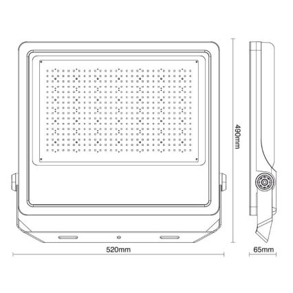 Вуличний світлодіодний прожектор PROFI PLUS LED/400W/230V 5000K IP66