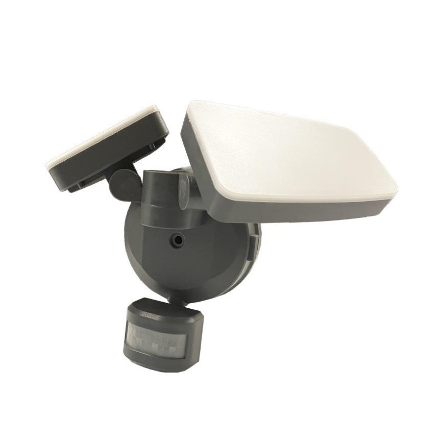 Вуличний світлодіодний прожектор з датчиком LED/24W/230V 3000/4000/6000K IP54 антрацит