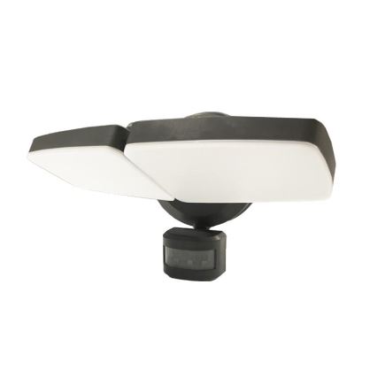 Вуличний світлодіодний прожектор з датчиком LED/24W/230V 3000/4000/6000K IP54 антрацит