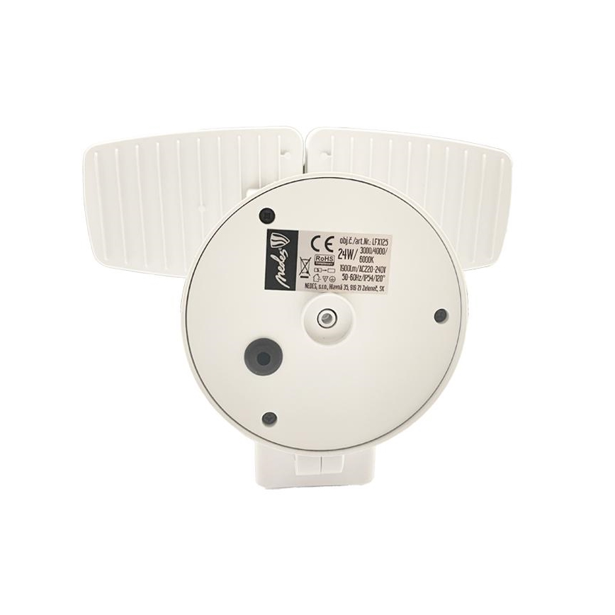 Вуличний світлодіодний прожектор з датчиком LED/24W/230V 3000/4000/6000K IP54 білий