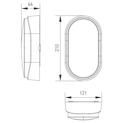 Вуличний світлодіодний стельовий світильник LED/12W/230V 3000/4000/6500K IP65 білий