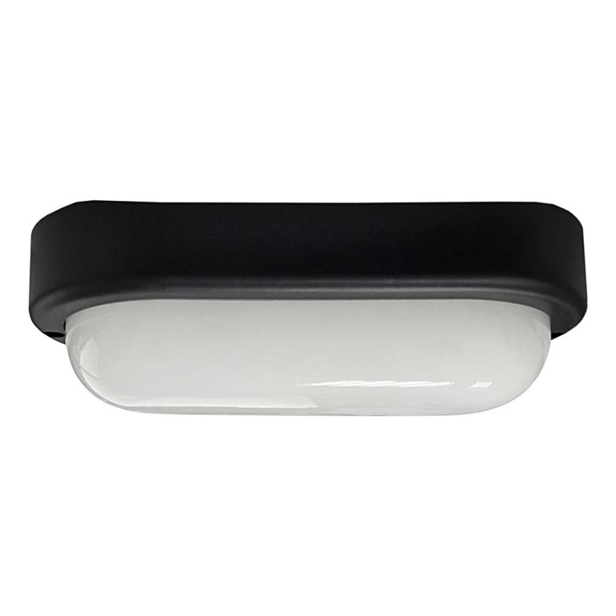 Вуличний світлодіодний стельовий світильник LED/15W/230V 4200K 20x9,8 см IP64 чорний